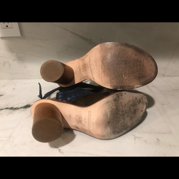 💙Anthropologie Blue Suede Bootie - Picture 6 of 6